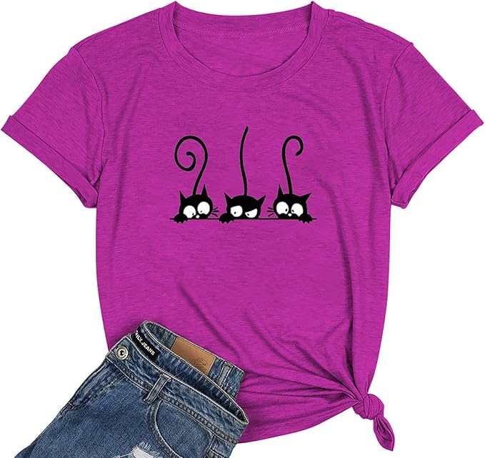 NIUBIA Women's T Shirts Summer Tops Simple Heart Graphic Shirts Sayings Short by NIUBIA