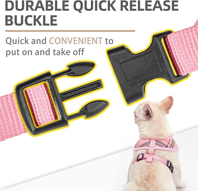 PUPTECK Soft Mesh Dog Harness and Leash Set Pet Puppy Cat Comfort Padded Vest - Image 4