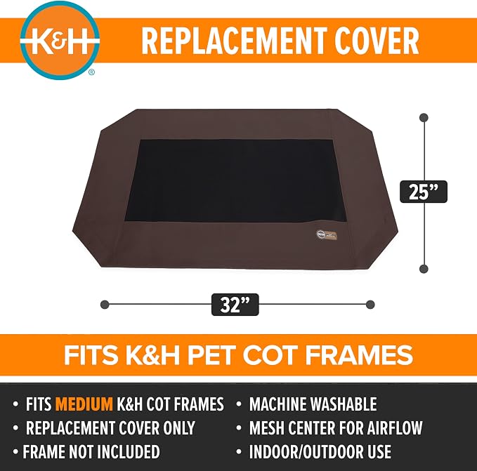 K&H Pet Products Dog Cot Replacement Cover, Designed to fit K&H Medium Pet Cots - Image 2