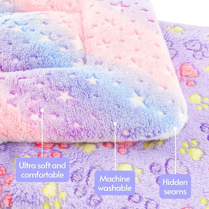 2 Pack Cat Blanket for Indoor Cat, Warm Calming Kitten & Puppy Beds for Anxiety - Image 4