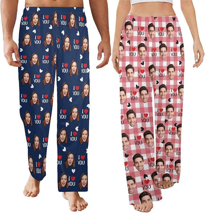 Artsadd Personalized Christmas Pajama Pants Socks by Artsadd