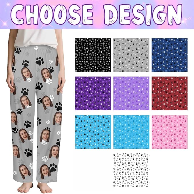 Custom Couple Pajama Pants Sock - Image 2