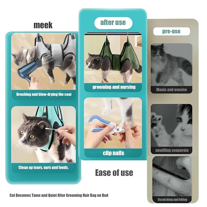 Cat and Dog Grooming Hammock - Image 2