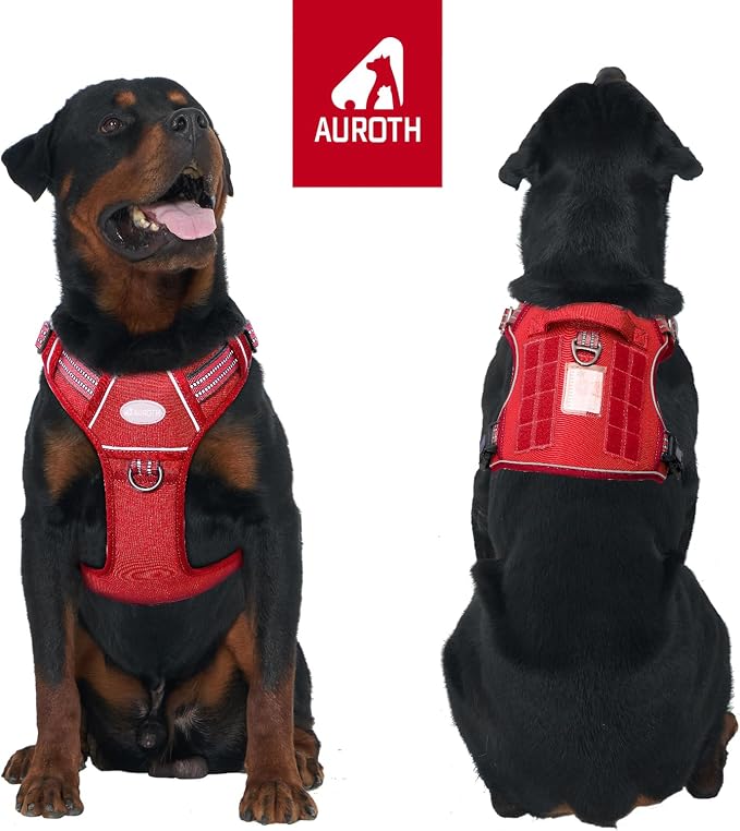 AUROTH Tactical Dog Harness for Large Dogs No Pull Adjustable Pet Harness - Image 2