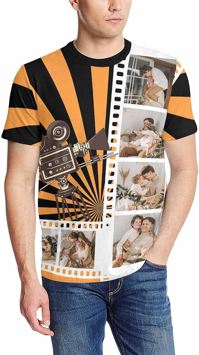 Custom T Shirts with Face Photo Text Pet Shirt by Artsadd