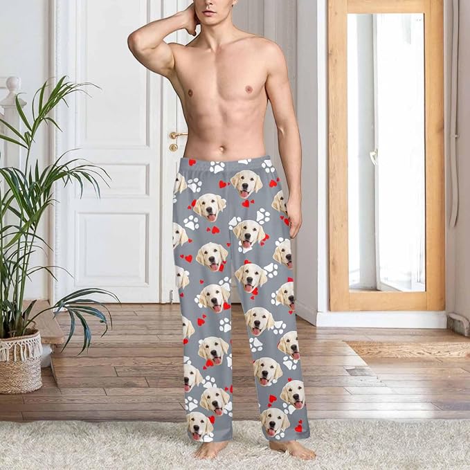 Custom Couple Pajama Pants Sock - Image 4