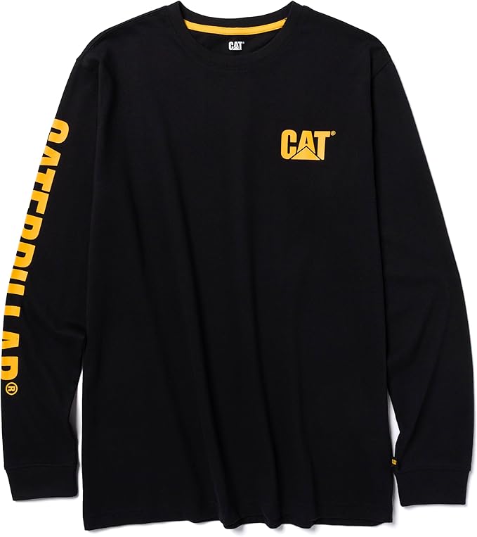 Caterpillar Trademark Banner Long Sleeve Tee Shirts by Caterpillar+Workwear
