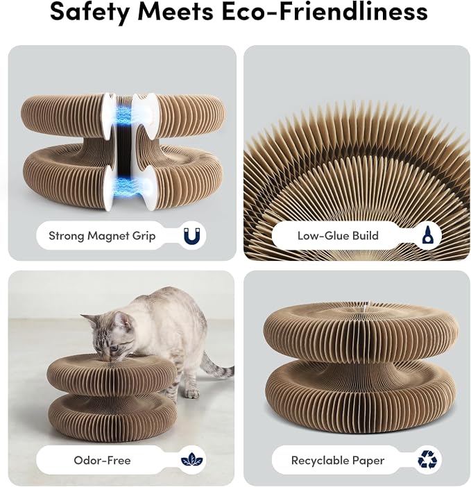 Magic Organ Cat Scratcher with Automatic Electric Ball, 2-in-1 Interactive - Image 6