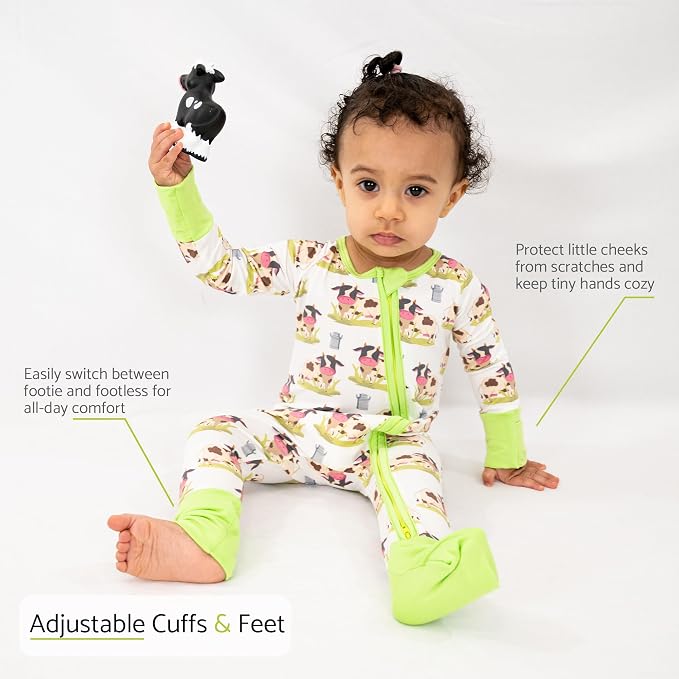 LollyBanks Baby Pajamas, Baby Romper 95% Bamboo Viscose and 5% Spandex - Image 6