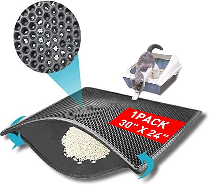 Cat Litter Mat, Waterproof/Urineproof, Scatter Control by Kaxionage