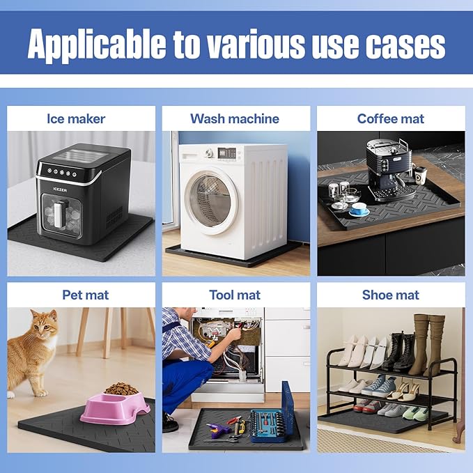 Water Cooler Mat – 19.7" x 19.7" Silicone Water Dispenser Mat - Image 5