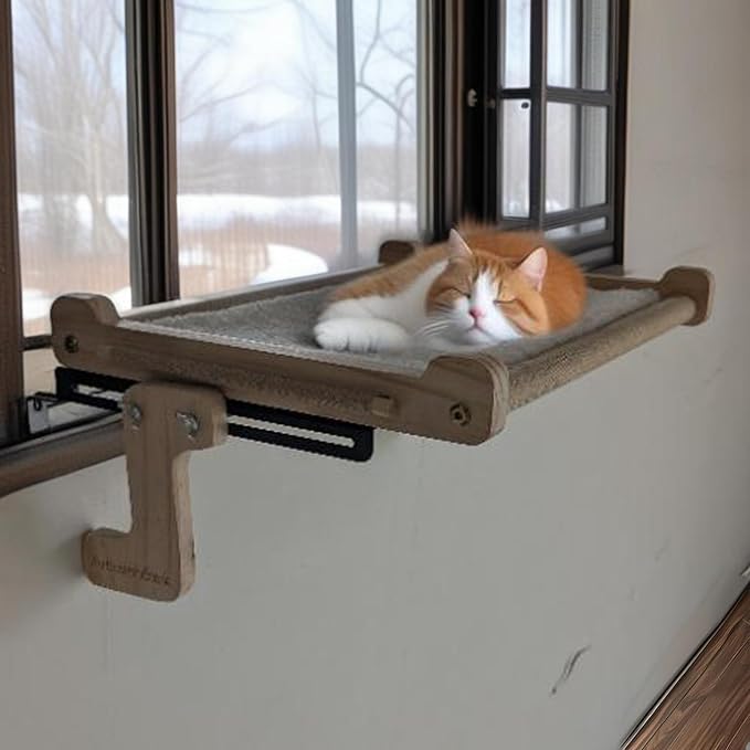 aborishthink Adjustable Cat Window Perch | Sturdy Cat Hammock Window Seat - Image 7