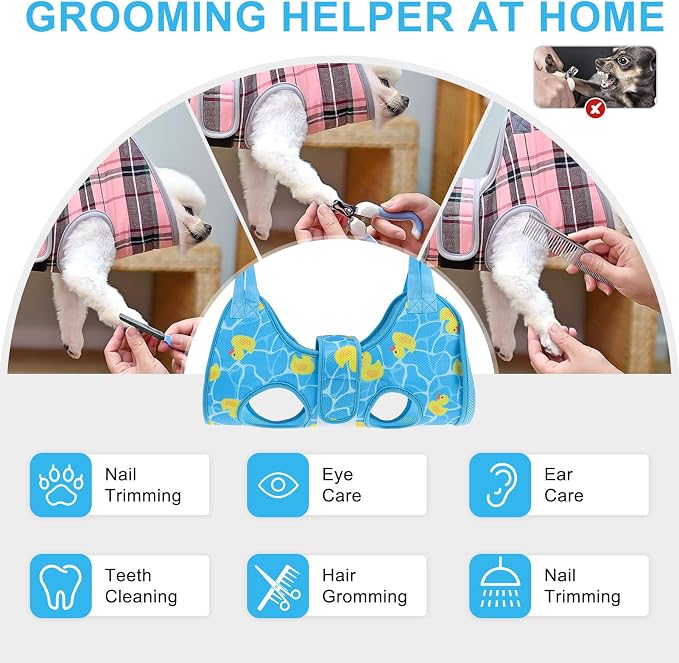 BEAUTYZOO Dog Grooming Hammock for Small Dogs Cat- Dog Sling for Nail - Image 2