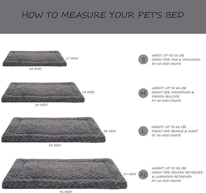 Washable Dog Bed Mat Crate Pad Soft Fluffy Pet Kennel Beds Dog Sleeping Mattress - Image 6
