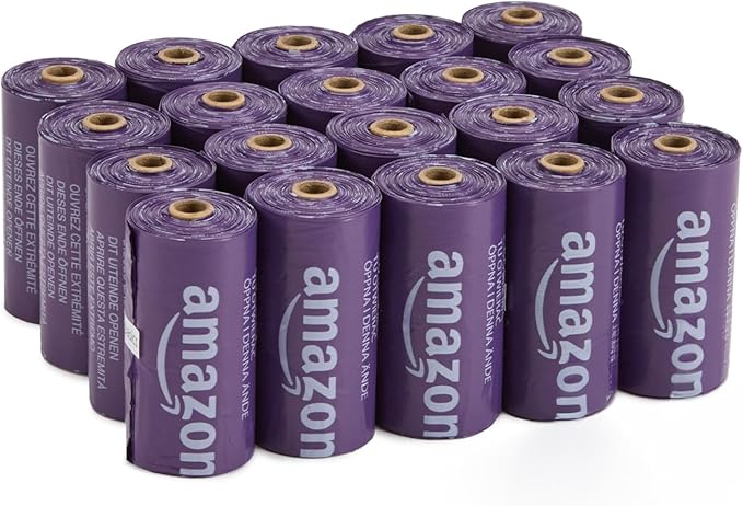 Amazon Basics Premium Lavender Scented Standard Dog Waste Bags by AmazonBasics