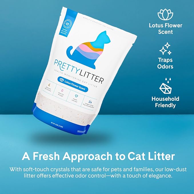 PrettyLitter Health Monitoring Cat Litter | Lightweight & Low Tracking - Image 5