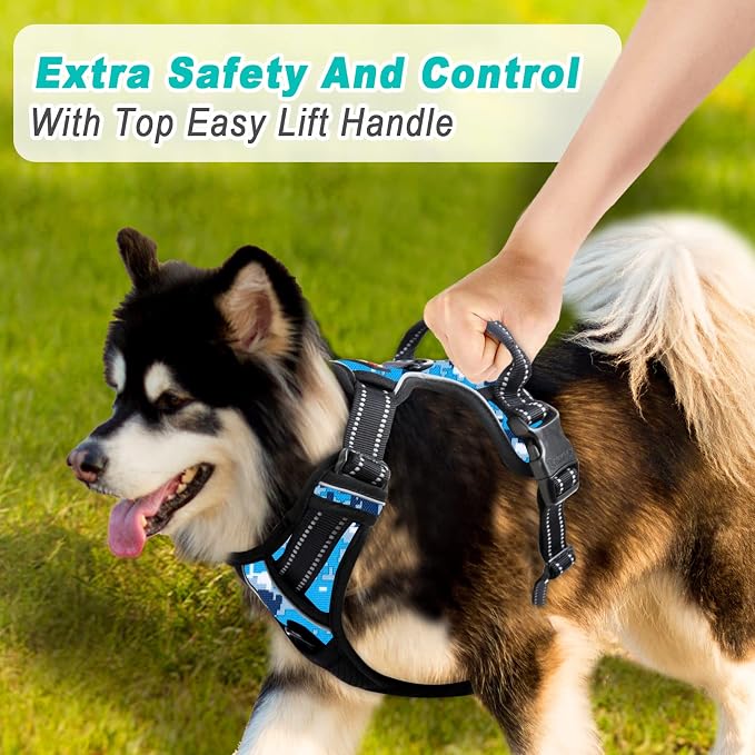 BARKBAY No Pull Dog Harness Large Step in Reflective Dog Harness - Image 8