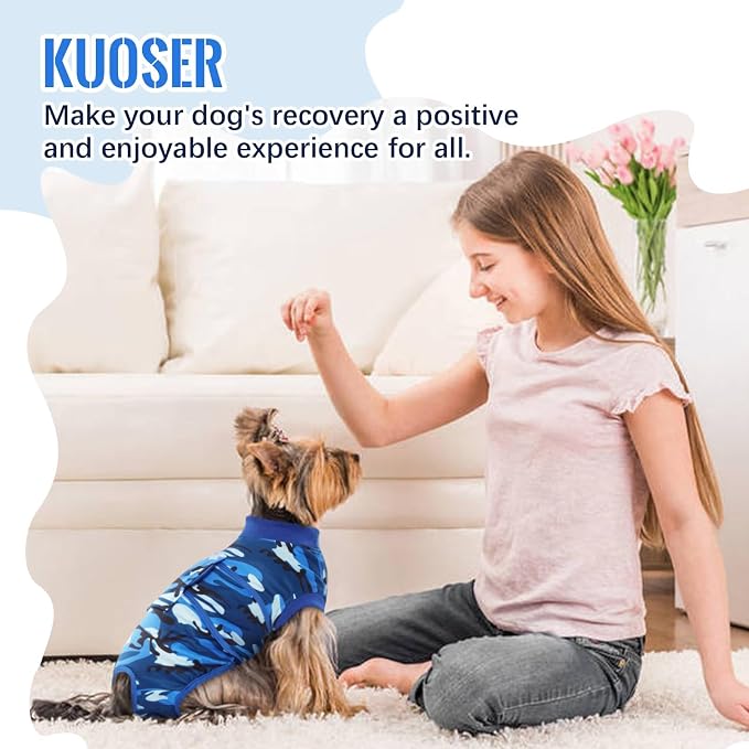 Kuoser Recovery Suit for Dogs Cats After Surgery, Professional Pet Recovery - Image 7