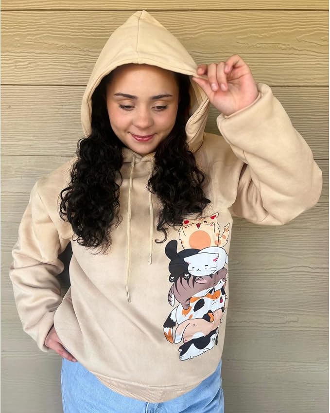 Tuislay Cute Cat Graphic Hoodies - Image 2