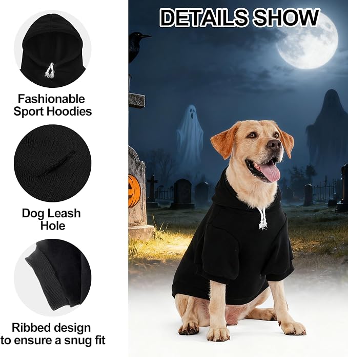 EXPAWLORER Dog Hoodie-Soft and Warm Dog Sweaters, Pet Clothes Autumn Winter - Image 3
