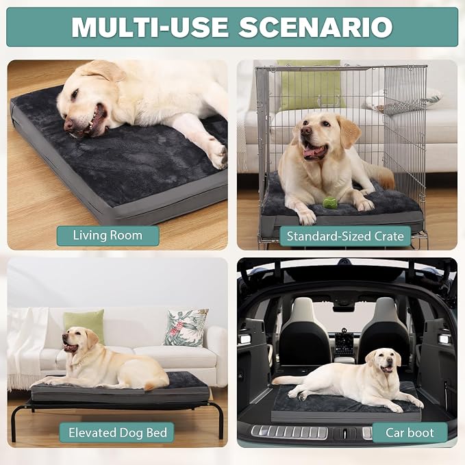 Waterproof XL Dog Beds Large Sized Dog, Orthopedic Washable Crate Pad 42 inch - Image 4