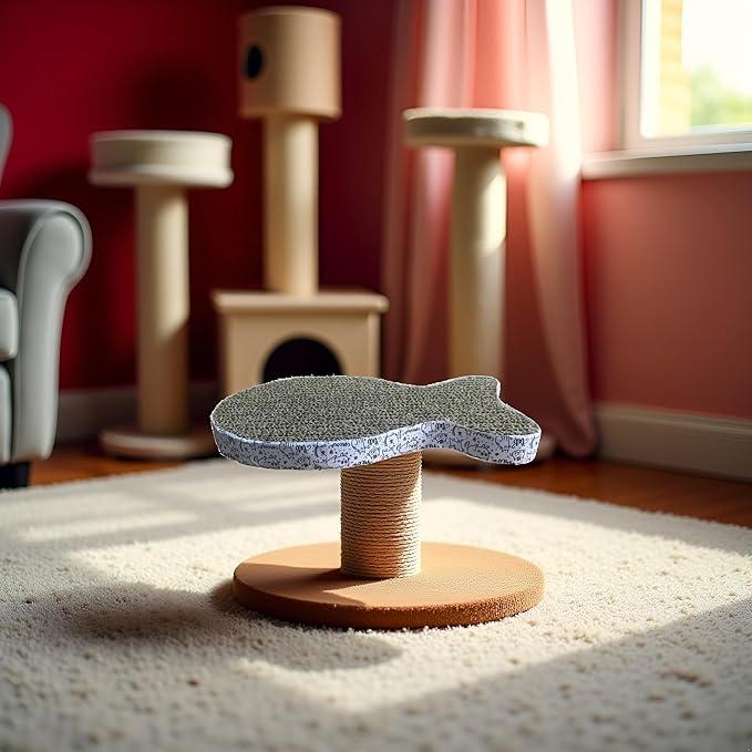 Cat Scratching Board Premium Scratch Textures Cardboard Anti-Scratch Stress - Image 3