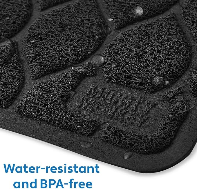 MIGHTY MONKEY Waterproof BPA Free Cat Litter Box Trapping Mat, Easy Clean Floors - Image 3