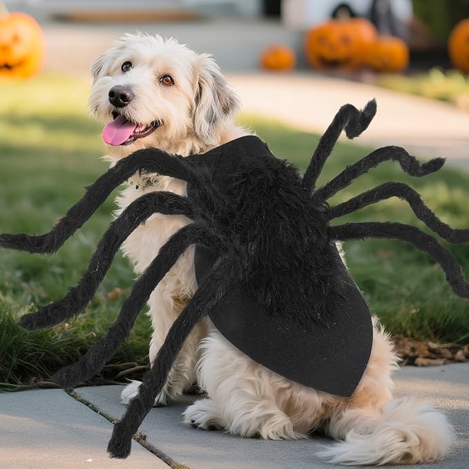 Dogs Halloween Spider Costume for Small Medium Large Dogs, Scary Spider Cosplay - Image 3