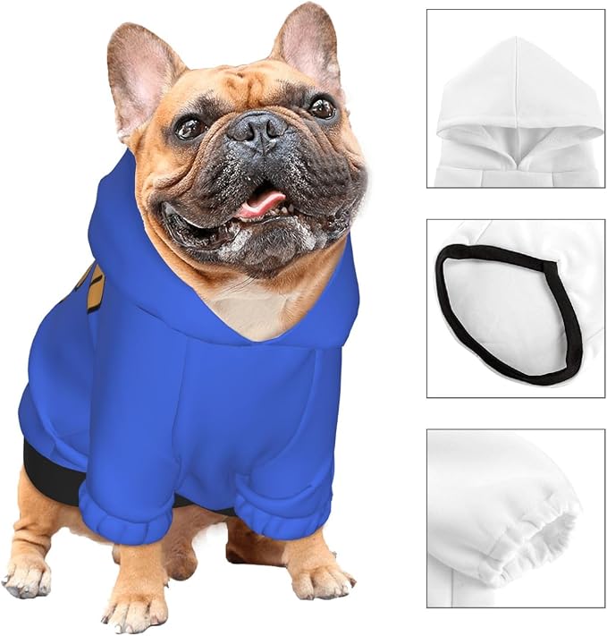 Custom Dog Hoodie for Small Medium Large Dogs Puppy Cat Costume Xmas Pajamas - Image 4