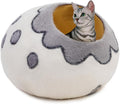 Woolygon Premium Felt Cat Cave Bed – Wool Kitty Beds Handcrafted Kitten Caves by Woolygon