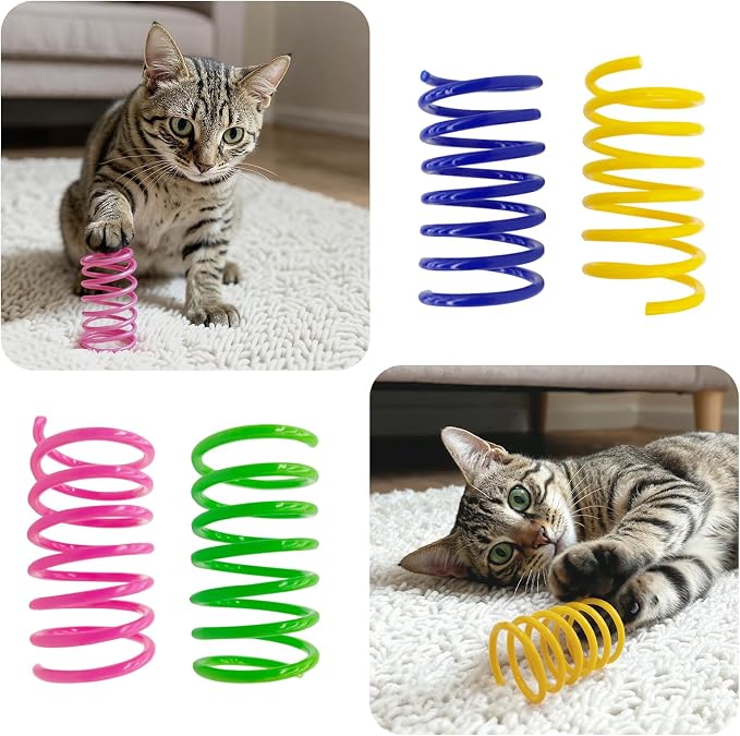 AGYM Cat Toys for Indoor Cats, 30 Pack Interactive Cat Spring Toys, Durable - Image 6