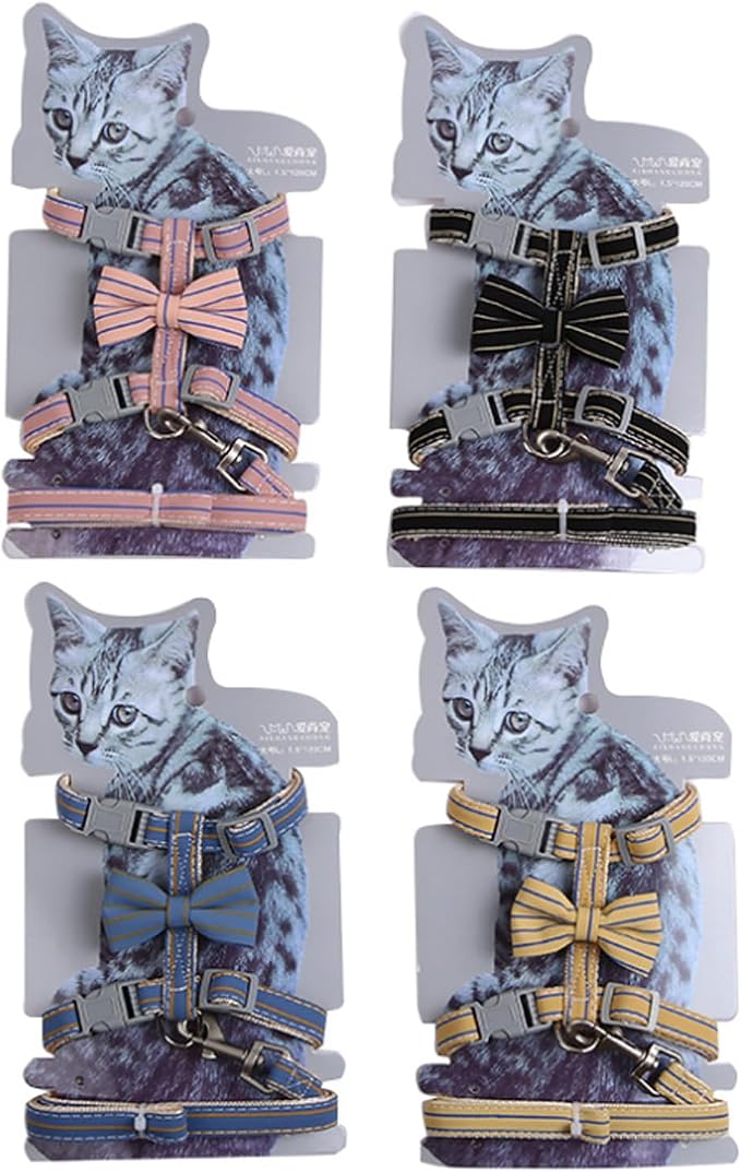 Butterfly Bow Tie Cat Harness and Leash Set - Image 5