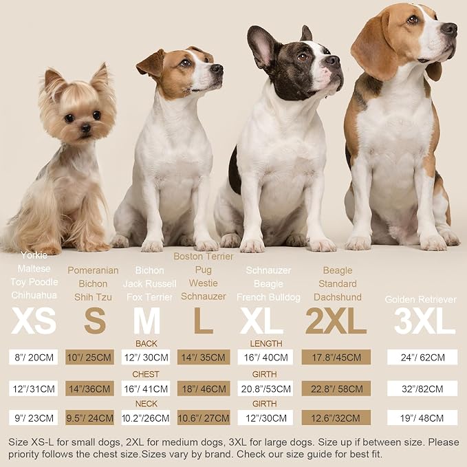XPUDAC 4 Pack Dog Pajamas for Small Dogs Cats Dog Clothes Puppy Onesies Pet - Image 7