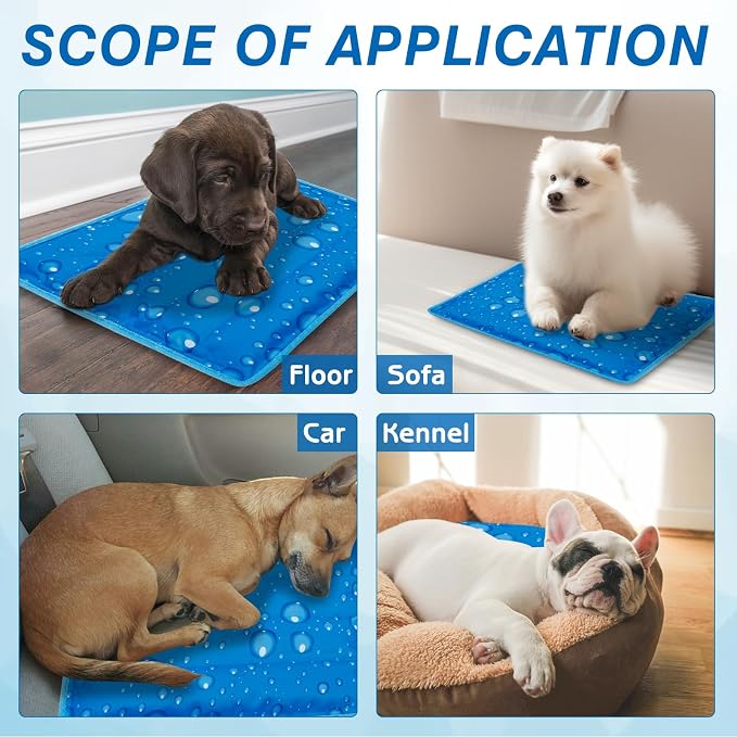 Dog Cooling Mat Water Injection Pet Cool Pads Dogs & Cats Pet Cooling Blanket - Image 6