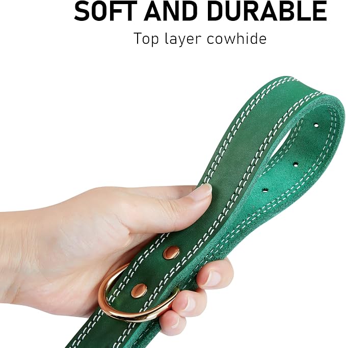 Leather Dog Collar, Heavy Duty, - Image 4