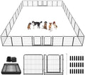 Dog Playpen Outdoor Extra Wide 32 Piece Panels Heavy Duty Dog Fence 32" Height by Committedtobetterpetlife
