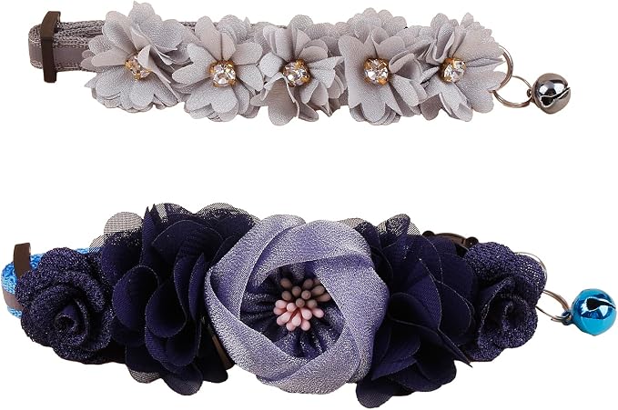 2 Pack Cat Collar Pink Floral by OGEFOTED