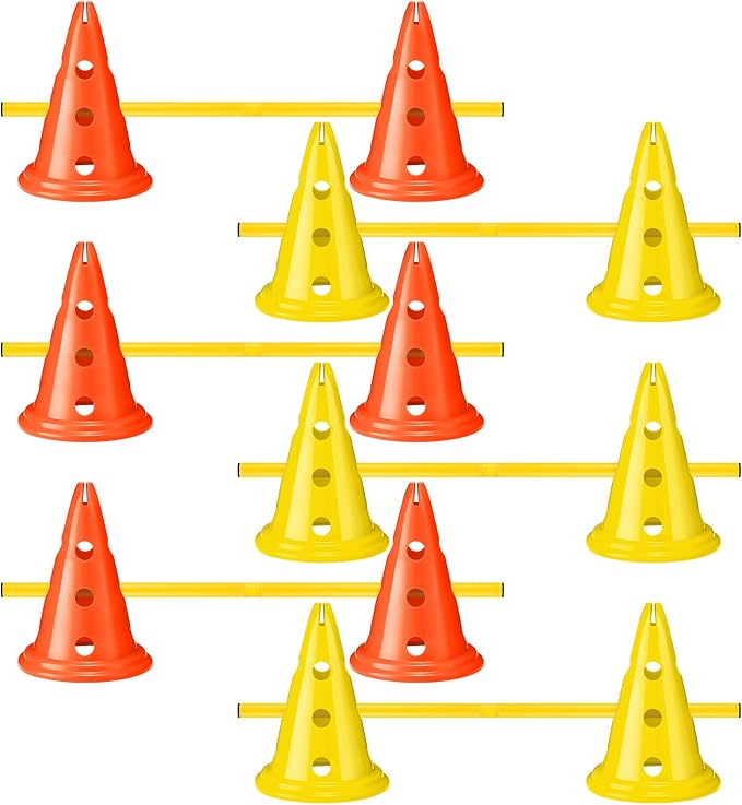 Dog Agility Hurdle Cone Set Dog Agility Course Backyard Set by Glimin