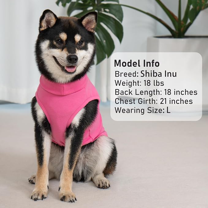 KYEESE 2Pack Dog Sweater Turtleneck Pets Coats Warm Stretchy Pet Sweatshirt - Image 7