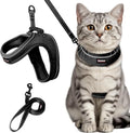 Cat Harness and Leash Set, Escape Proof Kitten Harness, Step in Adjustable Soft by BARKBAY