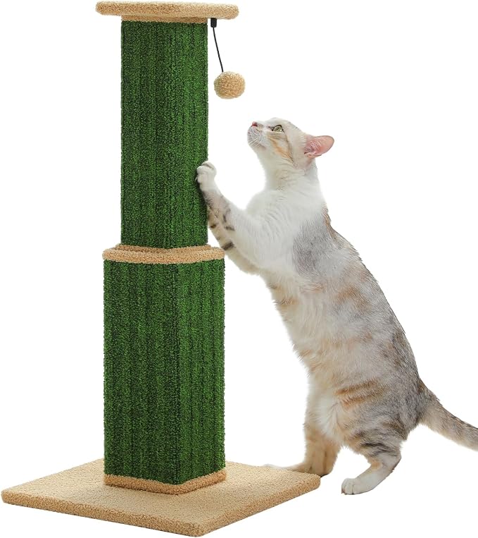 PAWZ Road Carpet Cat Scratching Post 32” Tall Scratching Post by PAWZRoad