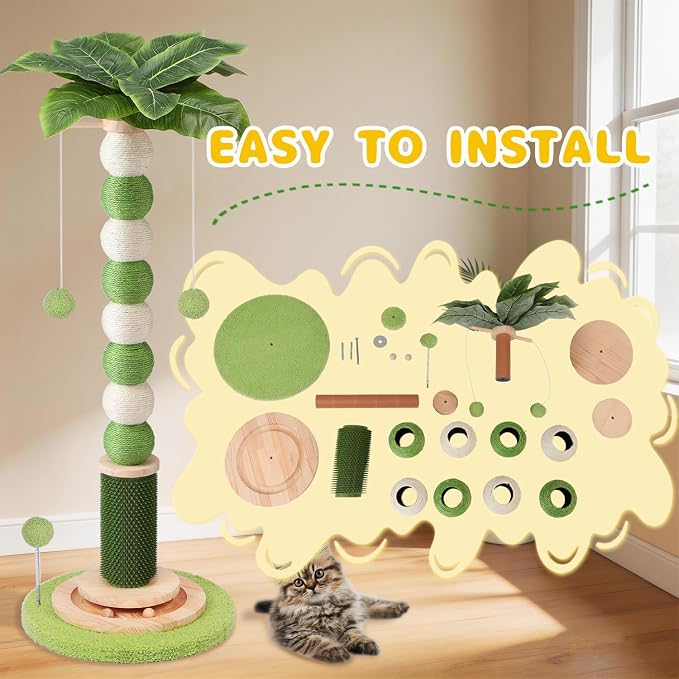 Cat Scratching Post, Cat Scratcher Ball - Image 7