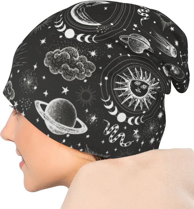 Beanie Hat Skull Cap Chemo Hat Slouchy Cap Headwear Stretch Knitted Hats - Image 7