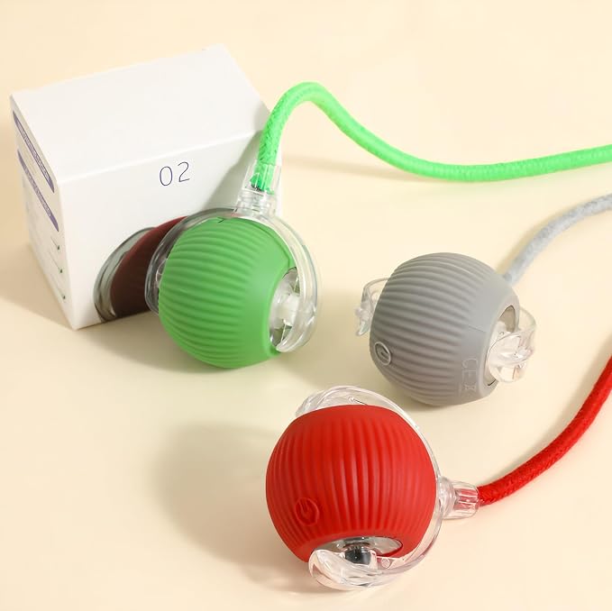 New 3Pack Automatic Rolling Cat Ball Toys by Unknown