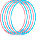 6 Pcs Exercise Hoop Detachable Fitness Rings Adjustable Plastic Toy Fitness by Halloscume