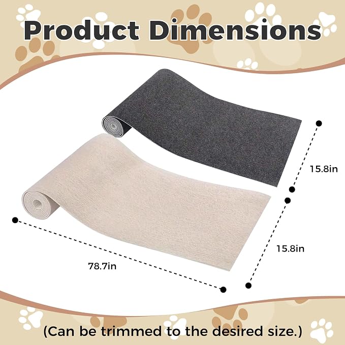 huraty Cat Scratching Mat, Cat Scratchers Pad Indoor Outdoor Cat and Kitten - Image 2