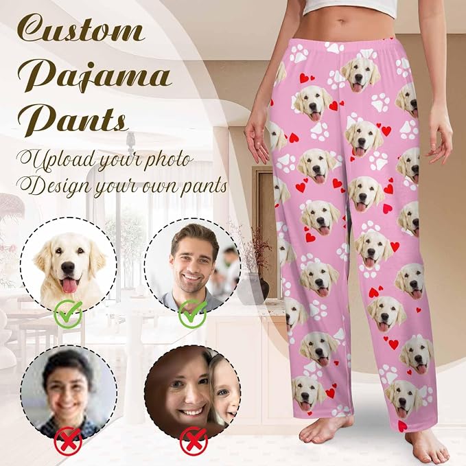 Custom Couple Pajama Pants Sock - Image 3