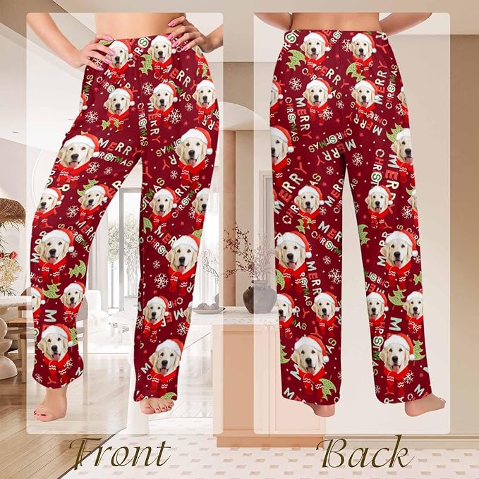 Custom Couple Pajama Pants Sock - Image 6