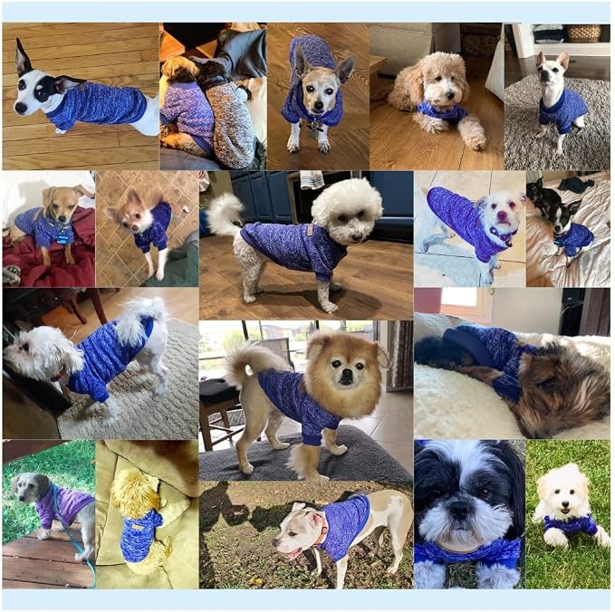 Jecikelon Dog Clothes Dogs Sweater Soft Puppies Clothing Winter Puppy Sweaters - Image 4