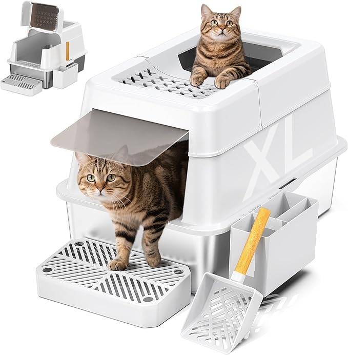 Stainless Steel Litter Box by Mutrelenx